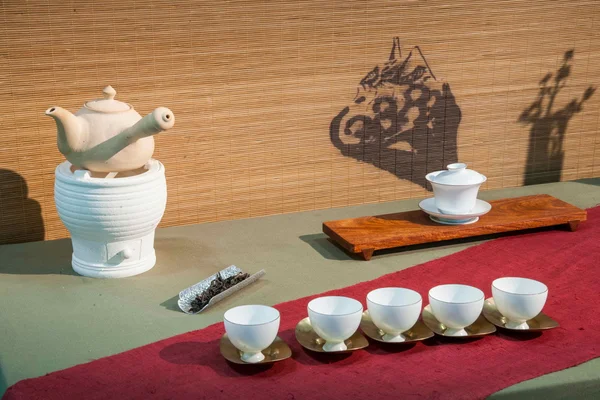 Čchung-čching čaj čaj Expo show — Stock fotografie