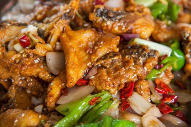 Çin Chongqing hizip adı mutfakları - balık kızartma