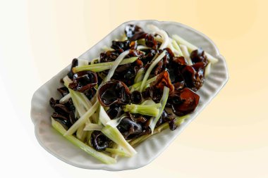 Çin Chongqing hizip adı mutfakları - serin siyah mantar ile