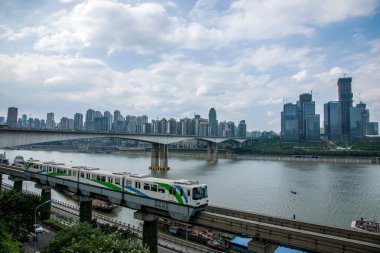 Yuzhong bölge hafif raylı sistem istasyonu segment Daxigou