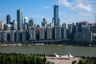 Linjiangmen Yuzhong bölge köprünün bir bölümü