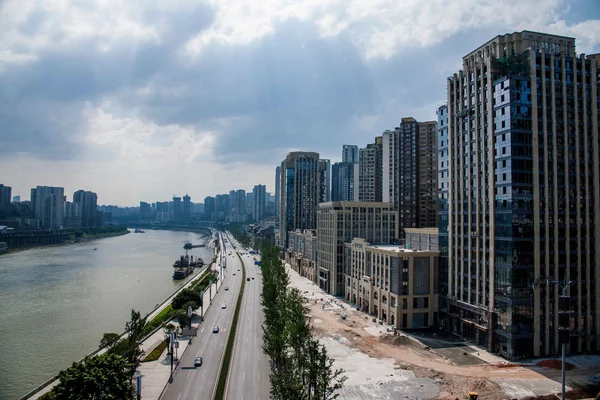 North Rd Liujiatai segment Jiangbei District, Chongqing — Stock Photo, Image