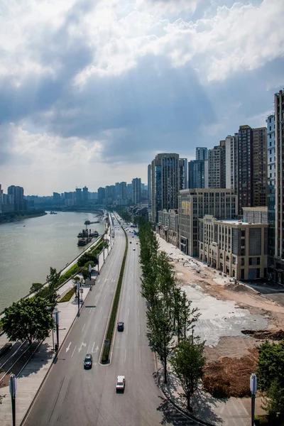 North Rd Liujiatai segmentet Jiangbei District, Chongqing — Stockfoto