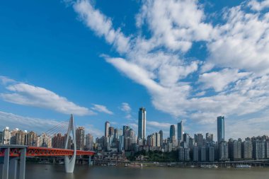 Linjiangmen Yuzhong bölge köprünün bir bölümü