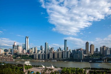 Linjiangmen Yuzhong bölge köprünün bir bölümü