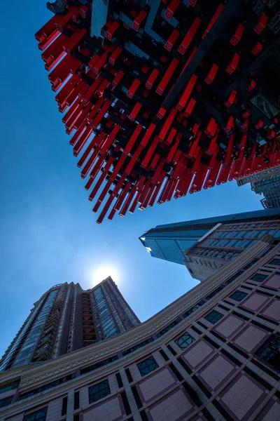 Distretto di Chongqing Yuzhong Distretto commerciale di Jiefangbei Cathay Art Center — Foto Stock