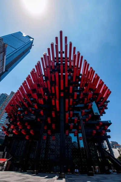 Chongqing Yuzhong ilçe Jiefangbei iş bölgesi Cathay Sanat Merkezi — Stok fotoğraf