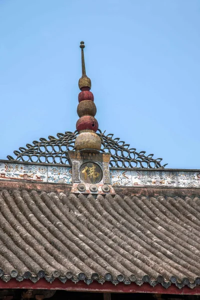 Het netto resultaat Hechuan tempel tempel ridge — Stockfoto