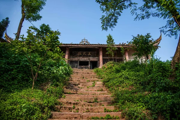 Hechuan Long гірських Zhenwu храм — стокове фото