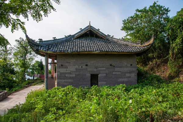 Hechuan lång bergiga Zhenwu Temple — Stockfoto