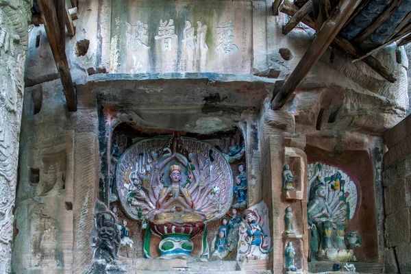 Hechuan Rondeau Hütte zwei Felsen Klippe — Stockfoto