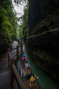 Chongqing ünlü doğal siyah dağ Vadisi Kanyonu