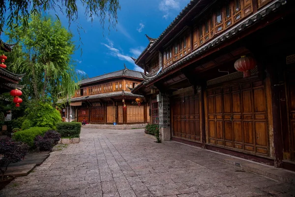 L'antica città di Lijiang vicolo — Foto Stock