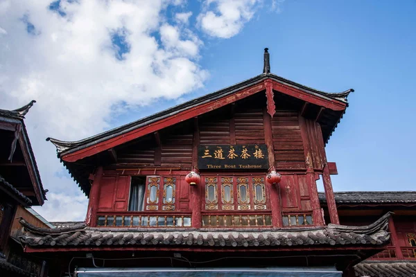 Die antike Stadt der Lijiang Gasse — Stockfoto