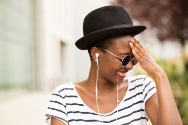 modern genç öğrenci siyah kız 