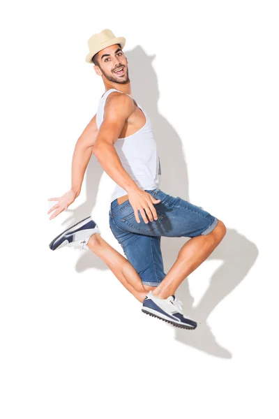 Hombre guapo en camiseta blanca —  Fotos de Stock