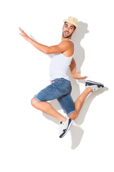 Hombre guapo en camiseta blanca —  Fotos de Stock