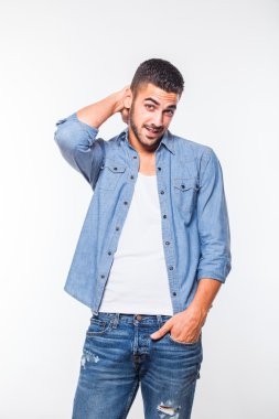 öylesine hansome genç adam izole