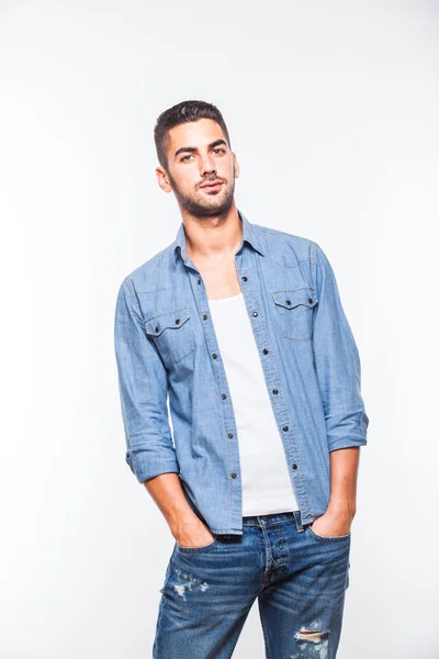 Casual young hansome man isolated — Stock Photo, Image