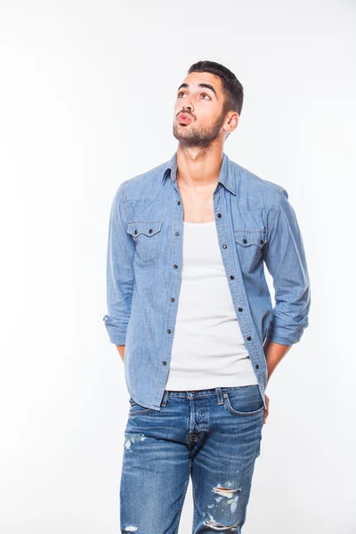 Casual young hansome man isolated — Stock Photo, Image