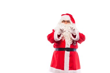 beyaz kopya alanı ile Noel Baba ile