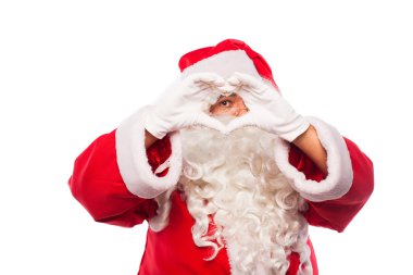 beyaz kopya alanı ile Noel Baba ile