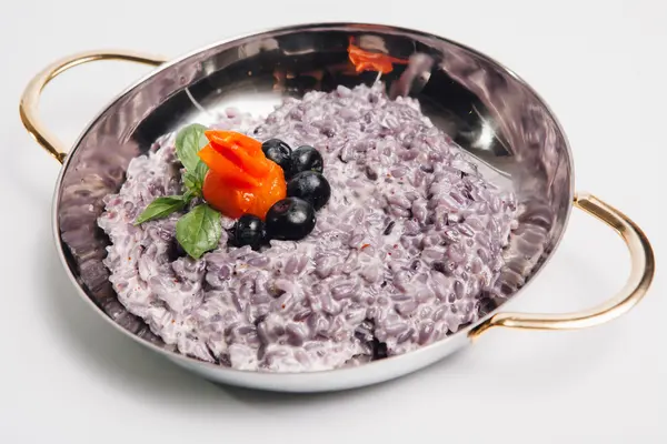 Rice with blueberry — Stock Photo, Image