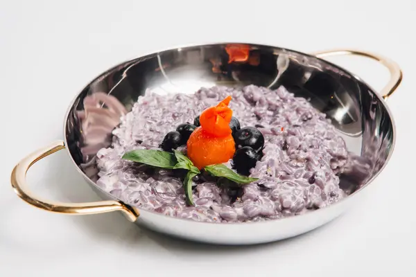 Rice with blueberry — Stock Photo, Image