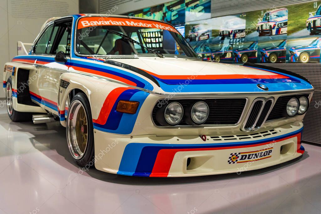Munich, Germany - Aug 27, 2019 - Motorsports legendary BMW model in the famous museum in Munich