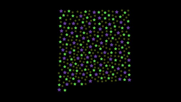 Nowy Meksyk Usa Stan Mapa Tło Kolorowymi Gwiazdami Różnej Wielkości — Wideo stockowe