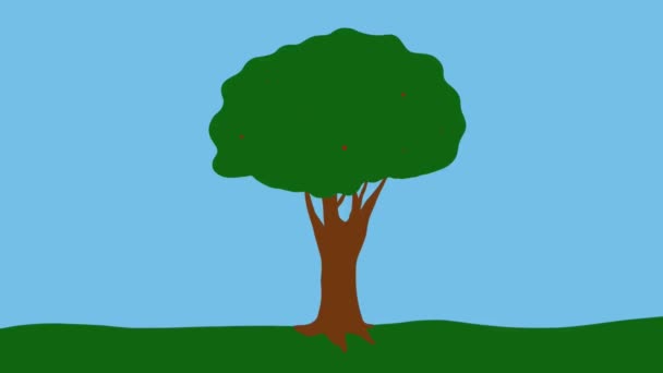 나무에 애니메이션 비디오 — 비디오