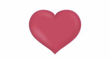 Pembe atan kalp animasyon video mp4