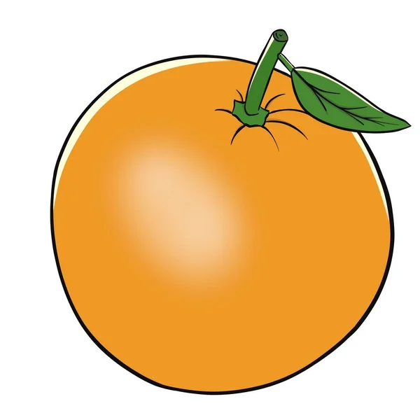 Изолированная Иллюстрация Оранжевого Цвета — стоковое фото