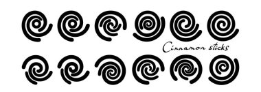 Kakule, tarçın, kahve QR kod barkoduna benzer. Bahar, Sevgililer Günü