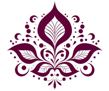 Güzel bir çiçek deseninin vektör çizimi