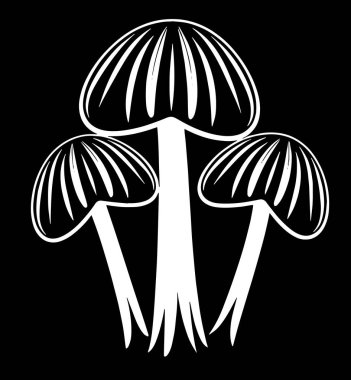 mantar simgesi vektör illüstrasyonu