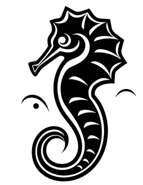 Siyah deniz atının vektörü