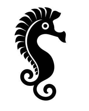 Arka planda at kafası silueti var. vektör illüstrasyonu