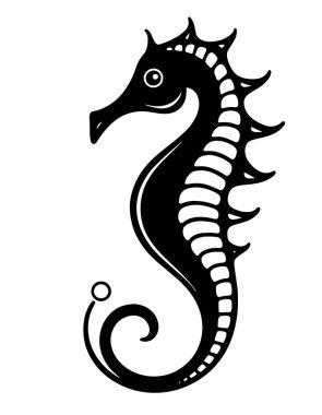 Beyaz arka planda siyah Ejder