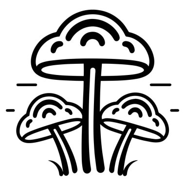 Orman mantarı doğa simgesi