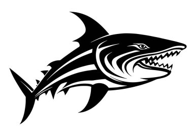 Köpekbalıklı siyah deniz köpekbalığı.