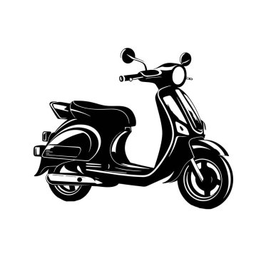 Scooter vektör çizim şablonu