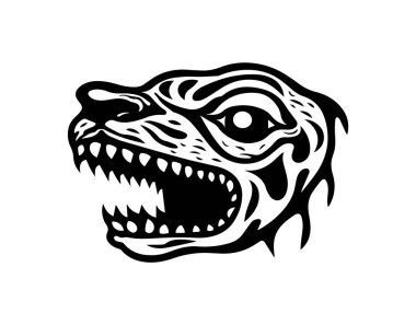 Köpek kafalı bir köpeğin vektör çizimi