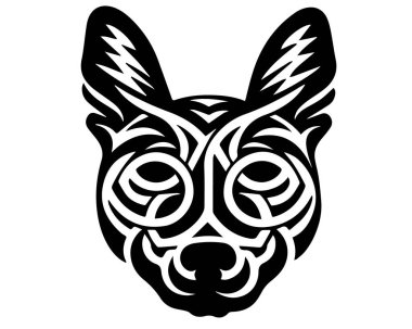 Siyah kurtlu kabile dövmesi