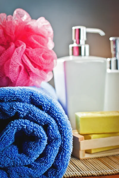 Bath accessories and thermal environment — Stock Photo, Image