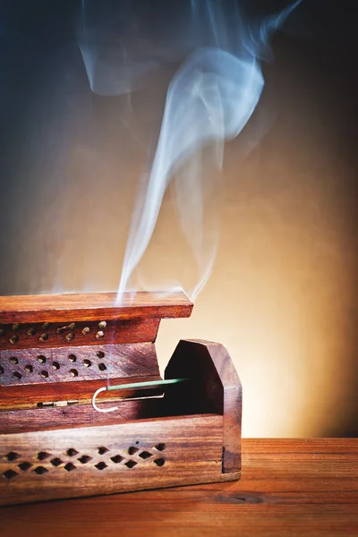 Incense stick with smoke — Stock Photo, Image