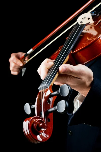 Violin played by the musician — Stock Photo, Image