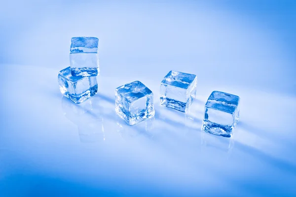 Cubos de hielo húmedos — Foto de Stock