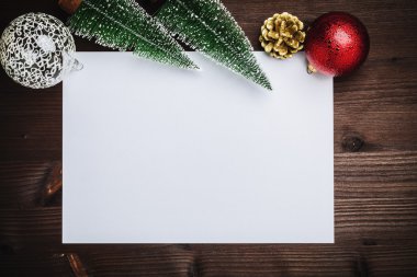 Noel kopya alanı dekorasyonu