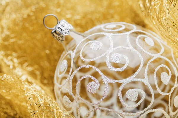 Christmas decoration with glass balls — Stock Photo, Image